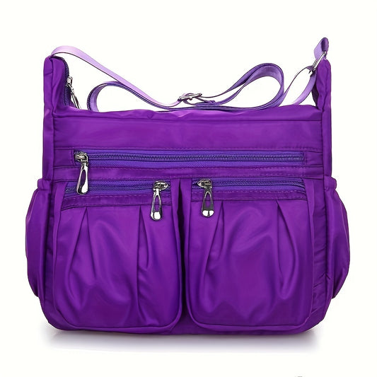 Waterproof Shoulder Bag - Casual Nylon Crossbody for Middle-Aged and Elderly Women