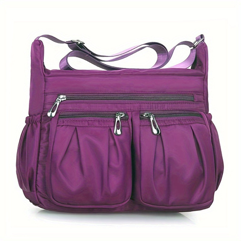 Waterproof Shoulder Bag - Casual Nylon Crossbody for Middle-Aged and Elderly Women